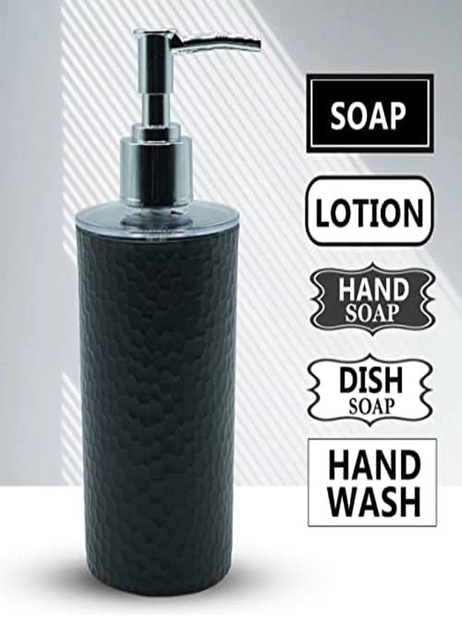 SHENRON Multipurpose Bathroom Soap Dispensers Refillable, Plastic Liquid Soap/Shampoo/Hand Wash Dispenser for Kitchen, Wash-Basin & Bathroom (Black), 250 Ml - Image 3